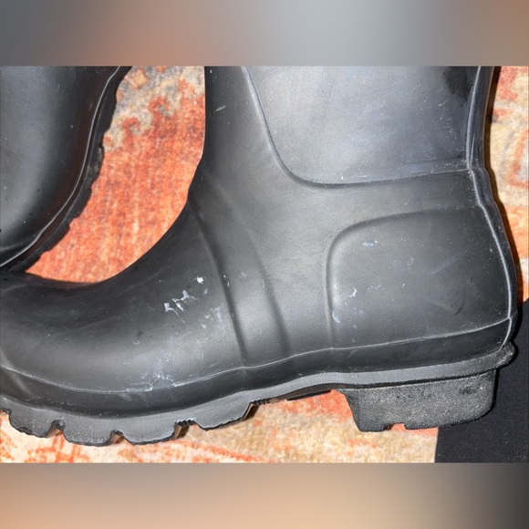 Hunter Women’s Black Short Rain Boots Size 7 - Picture 10 of 15
